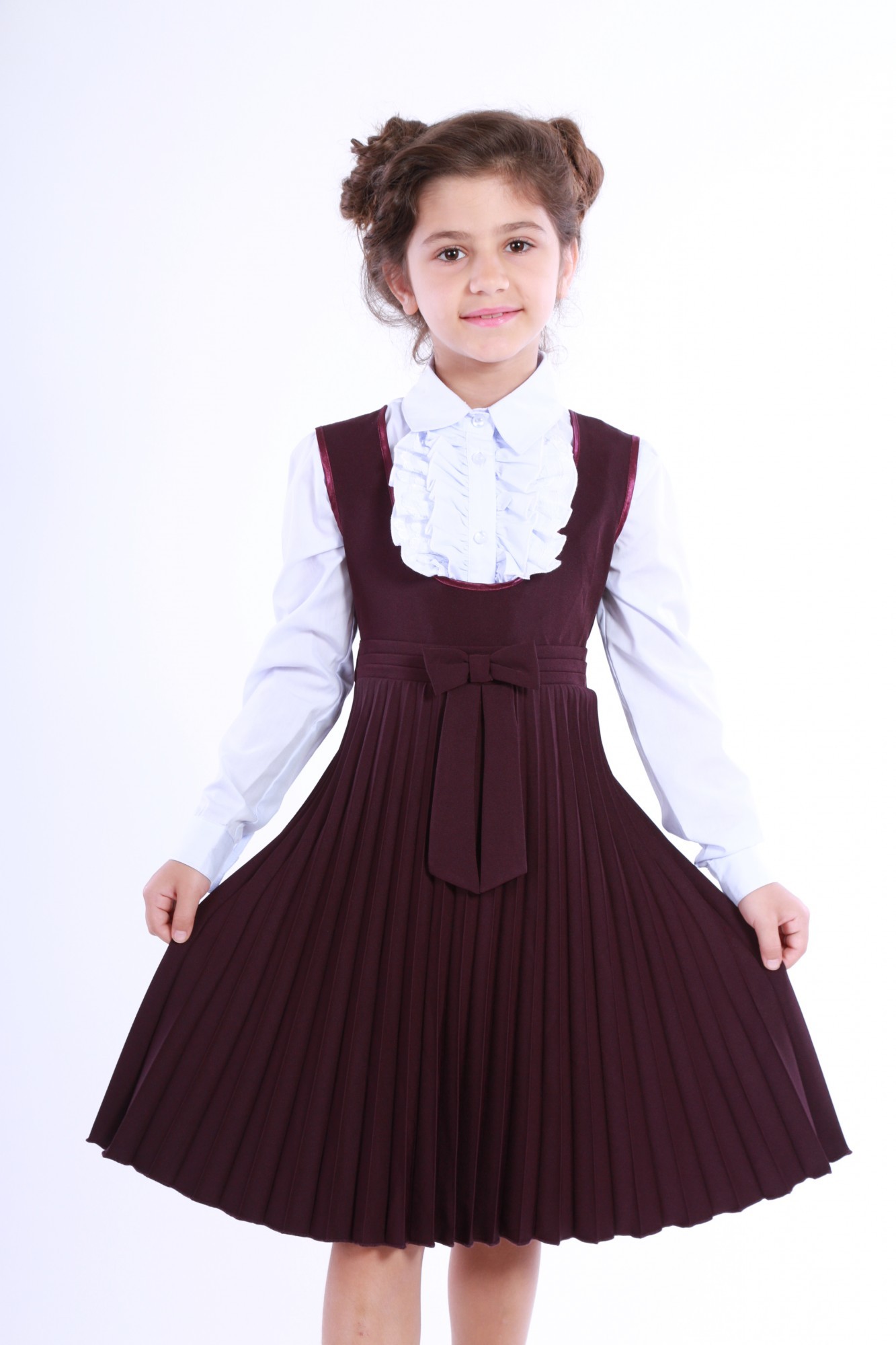 

Сарафан Piccolo L с драпировкой 140 см Бордовый (4265421) 181185