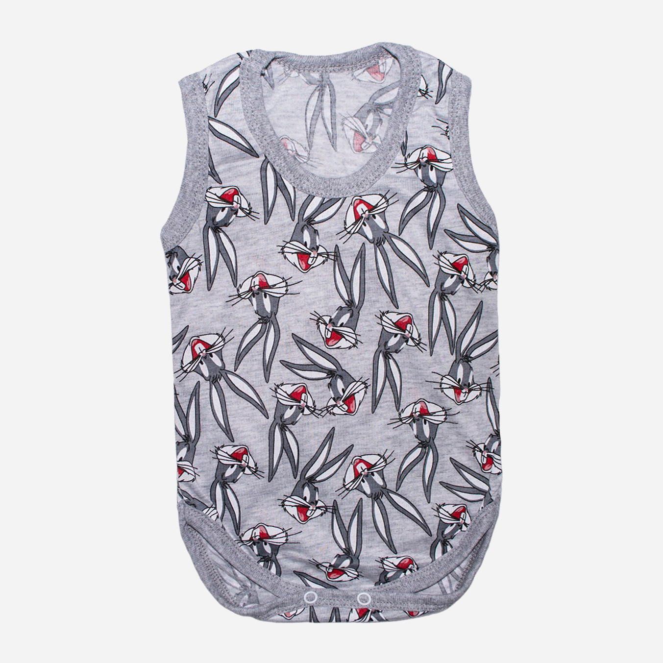 

Боди-майка Малыш Style Заяц БД-09 48 р 74-80 см Серая