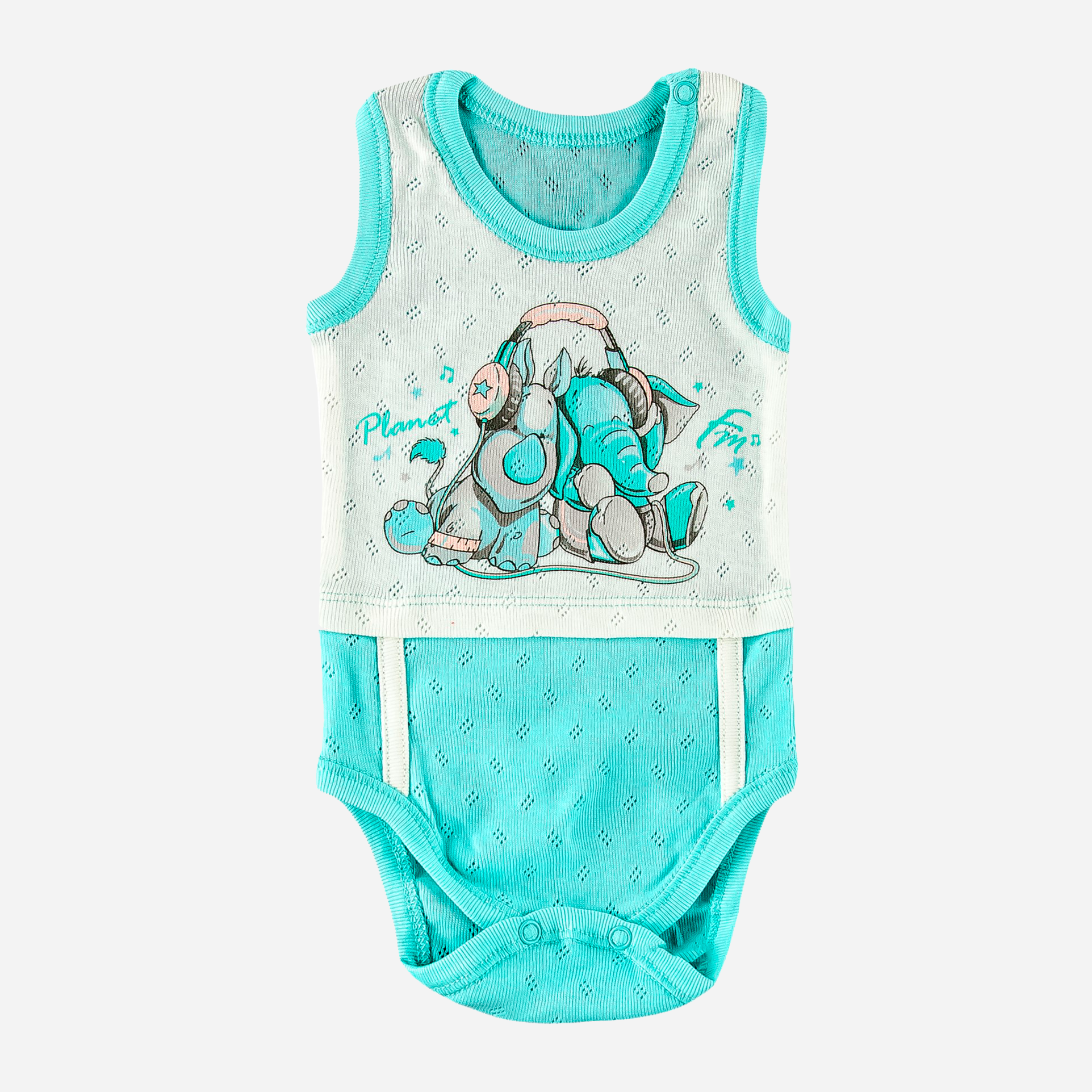 

Боди-майка ЛяЛя 5Т09 (2-05) 86 см Бирюзовая