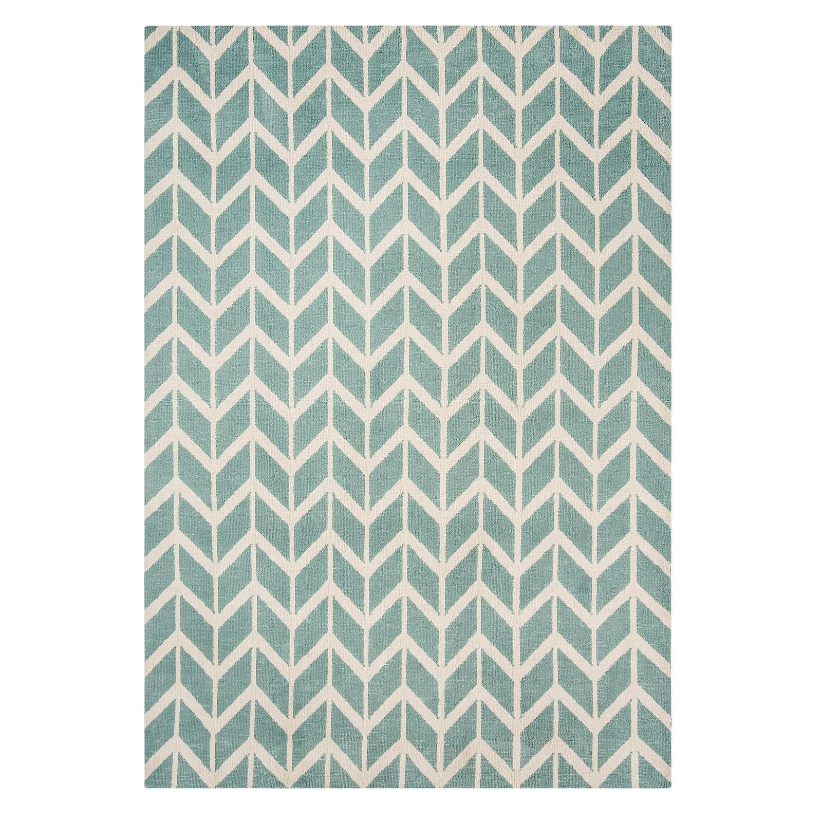 

Ковер Arlo AR05 Chevron Blue 100x150 см Бирюзовый