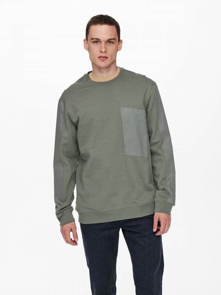 

Свитшот Only & Sons 22020691  Castor Gray, Свитшот Only & Sons 22020691 S Castor Gray