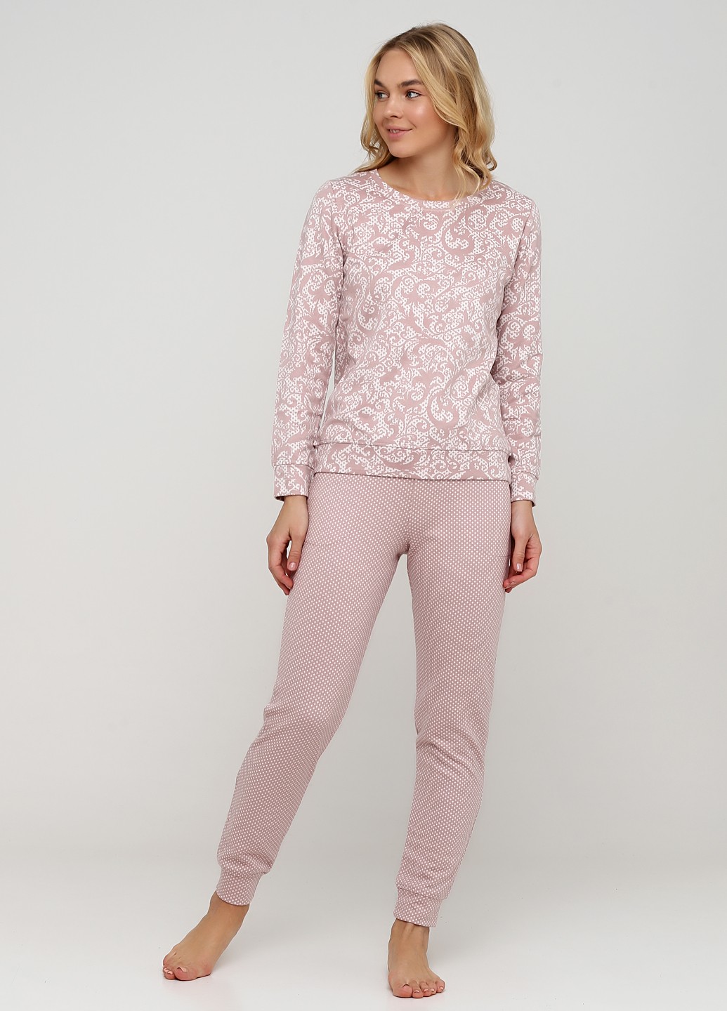 

Комплект женский домашний Juliet de Luxe  пудровый (30077-23, Комплект женский домашний Juliet de Luxe XL пудровый (30077-23)