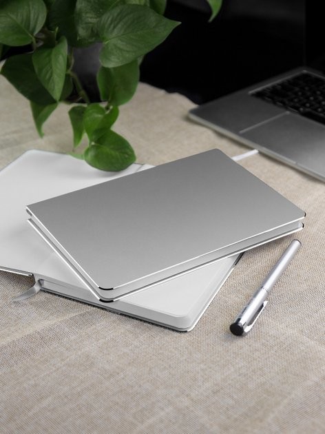 

Многоразовый смарт-блокнот алюминиевый Iron Aluminum Notebook с ручкой