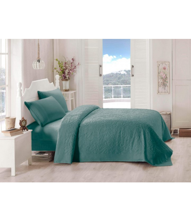 

Покрывало-простынь Tac Lyon Евро 200*220 см махровое зеленое арт.TAC71304635