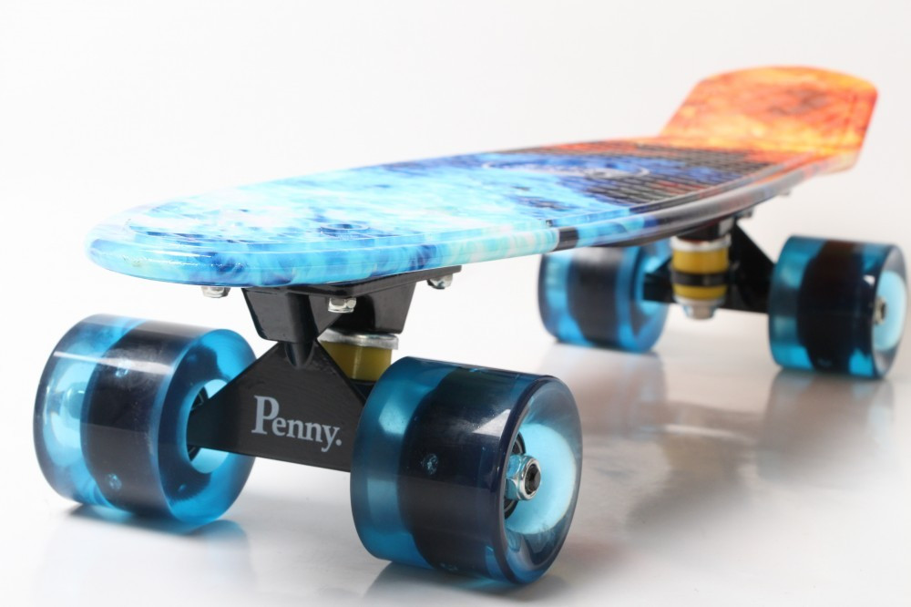 

Пенни борд Penny Style 22 светящиеся Fire Blue