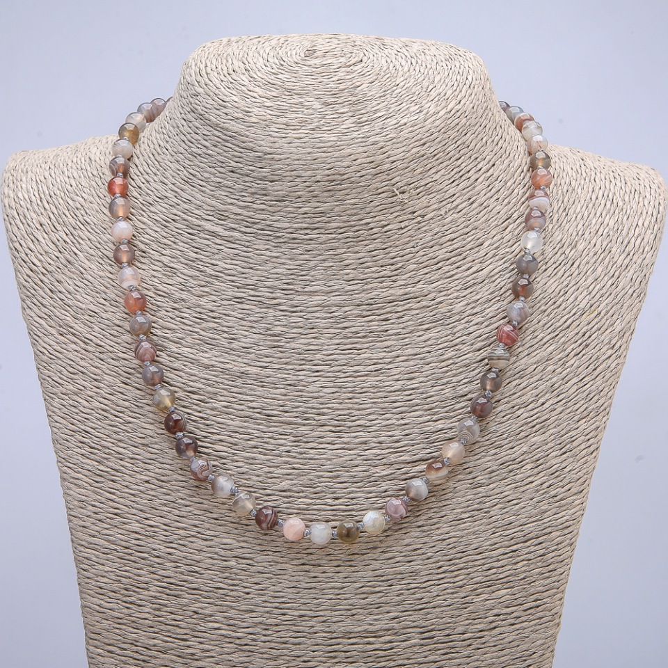 

Бусы из натурального камня Ботсван гладкий шарик, диаметр 6мм, длина 45см +-, ida42552