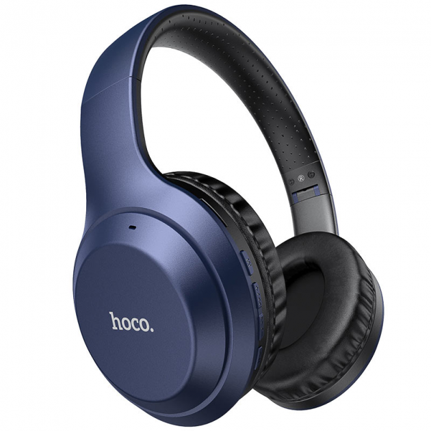 

Беспроводные накладные блютуз наушники HOCO Bluetooth Синие GM-W30