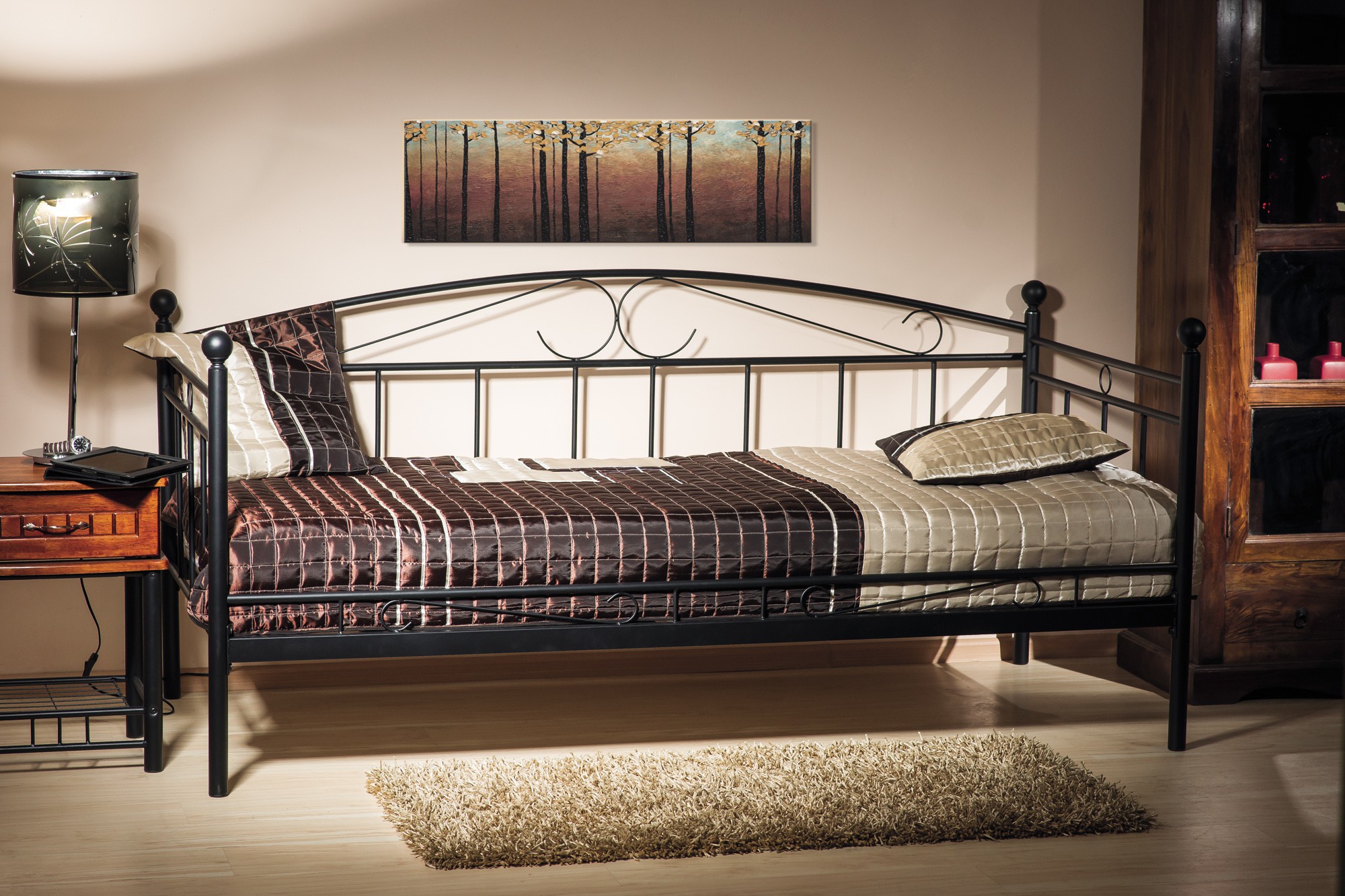 

Односпальная кровать Signal Ankara 90X200 Черный