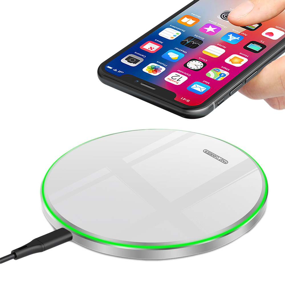 

Быстрая беспроводная зарядка 20W для телефона Apple Iphone /SUMSUNG /Huawei /Xiaomi и др. FDGAO B424 белая (FО-47171)