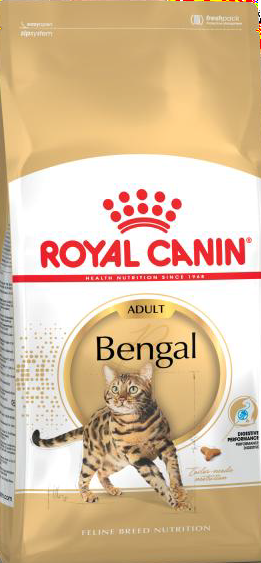 

Корм полный рацион для взрослых котов бенгальской породы Royal Canin Bengal Adult 2 кг (4370020)