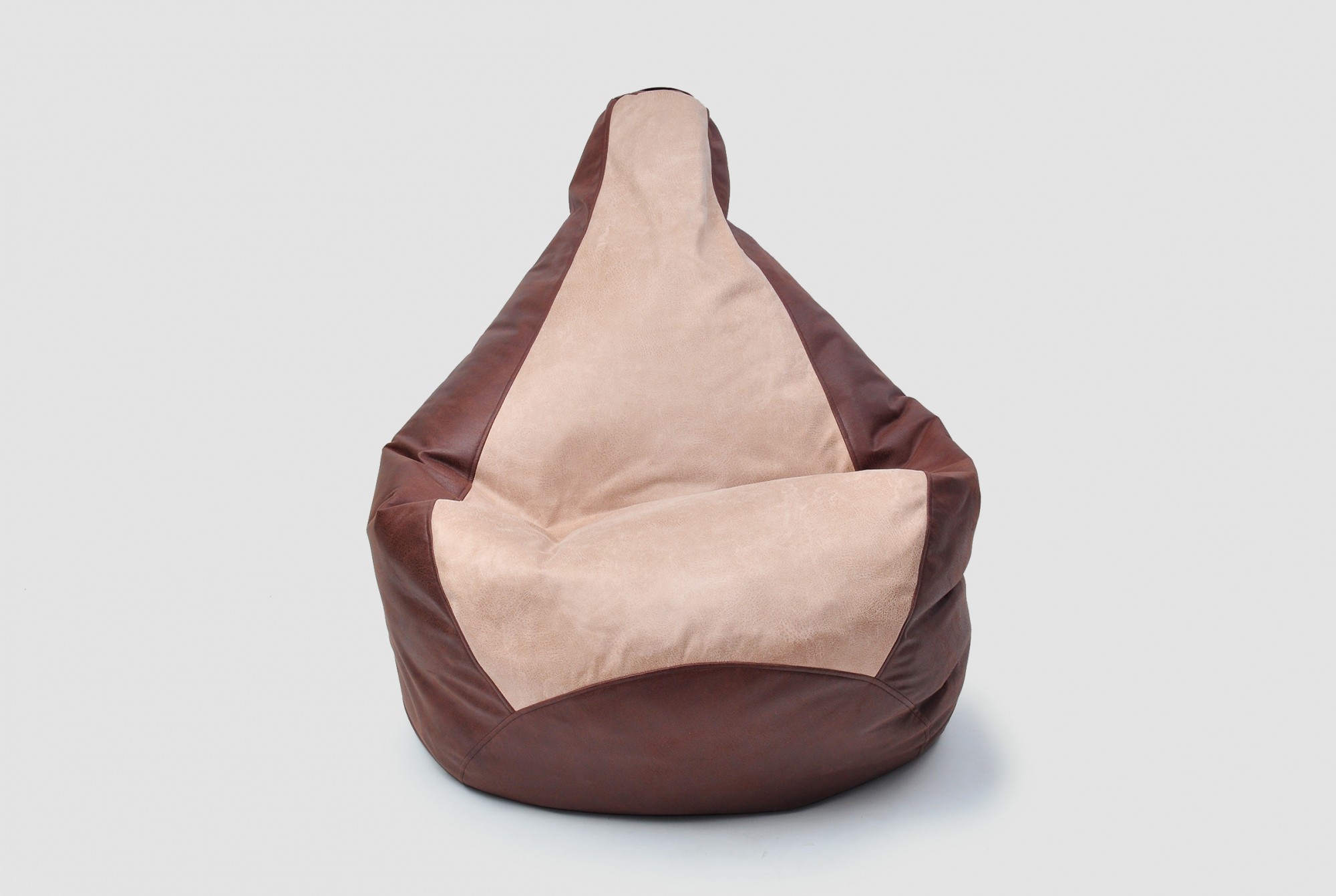 

Кресло-мешок Ecobag Груша однотонная 140/100 Коричневый/Бежевый