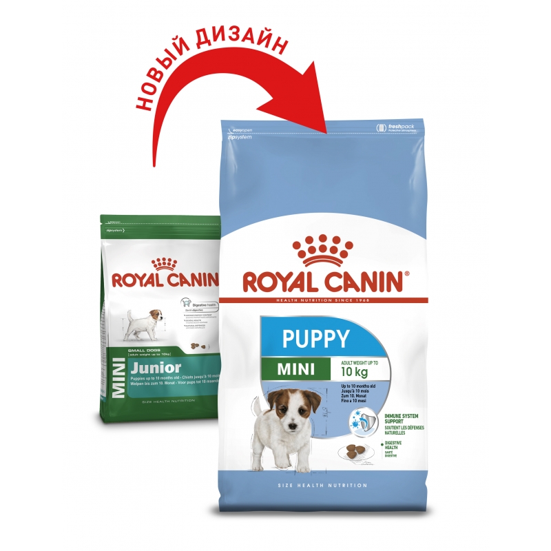 

Корм для щенков мелких пород Royal Canin Mini Junior 2 кг (30000202)