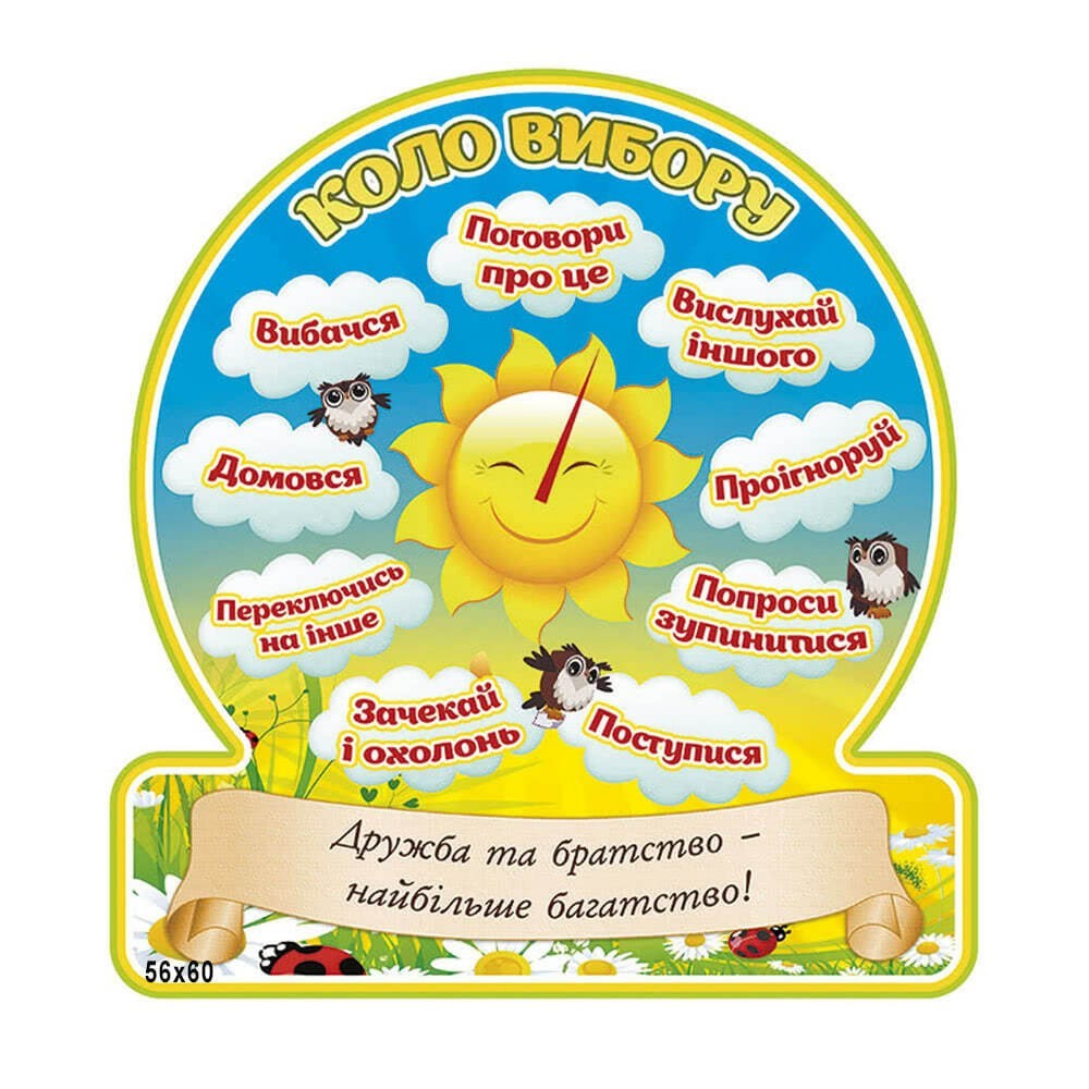 

Стенд круг выбора НУШ