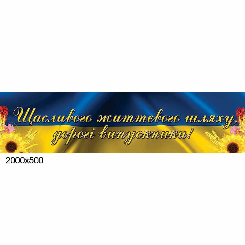 

Баннер "Счастливого жизненного пути выпускникам"