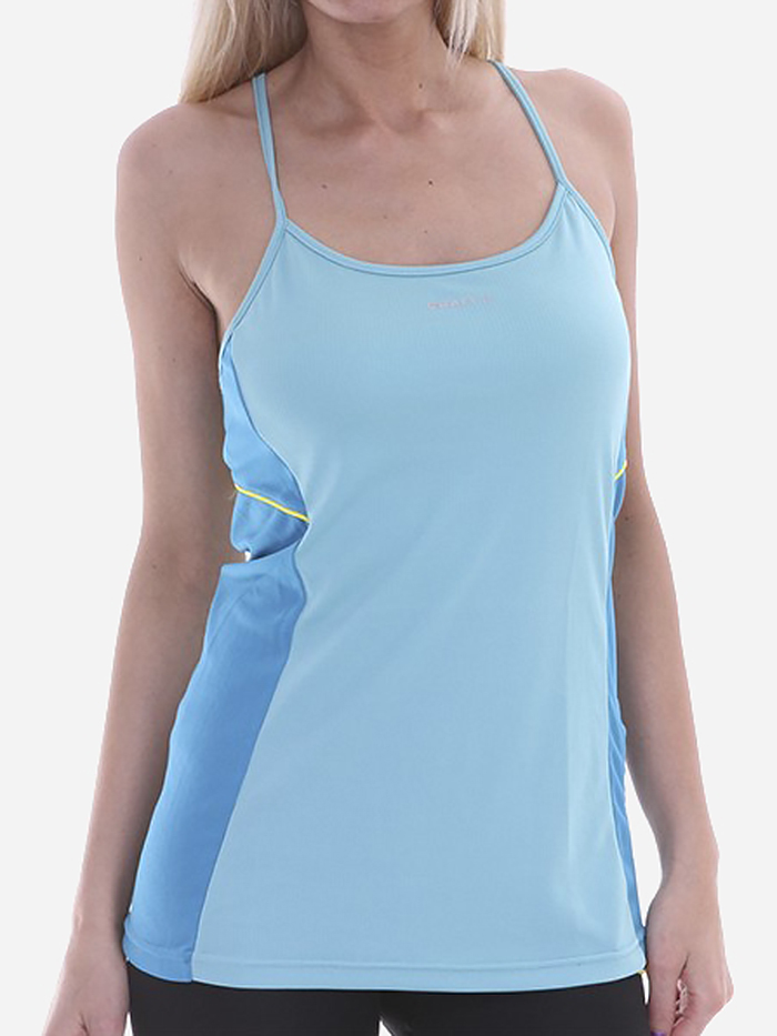 

Женская майка Craft PR Strap Top Woman 194162-2654  Wave/Scuba/Yellow, Женская майка Craft PR Strap Top Woman 194162-2654 S Wave/Scuba/Yellow