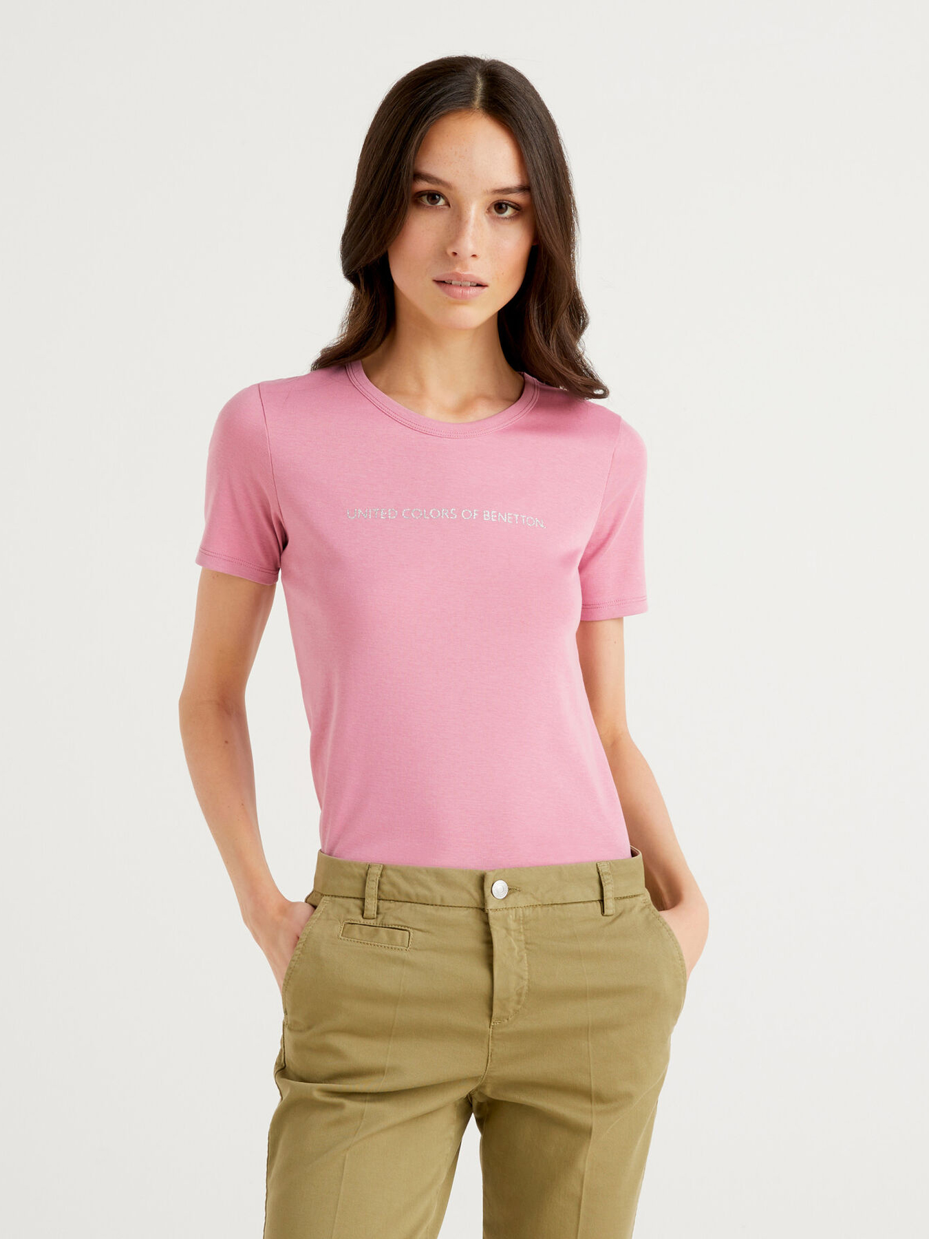 

Футболка United Colors of Benetton 3GA2E16A2-0C8  Розовая, Футболка United Colors of Benetton 3GA2E16A2-0C8 XL Розовая