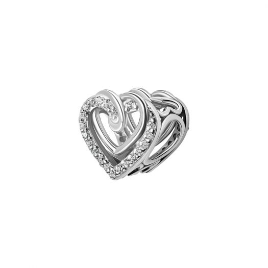 

Серебряный шарм Кружевное сердце UMAX 30196