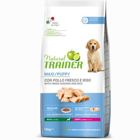 

Сухой корм Trainer Natural Super Premium Puppy Maxi для щенков крупных пород 12 кг