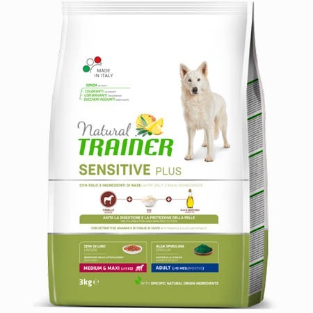 

Сухой корм Trainer Natural Sensitive Medium&Maxi Adult для собак крупных и средних пород с кониной 3 кг