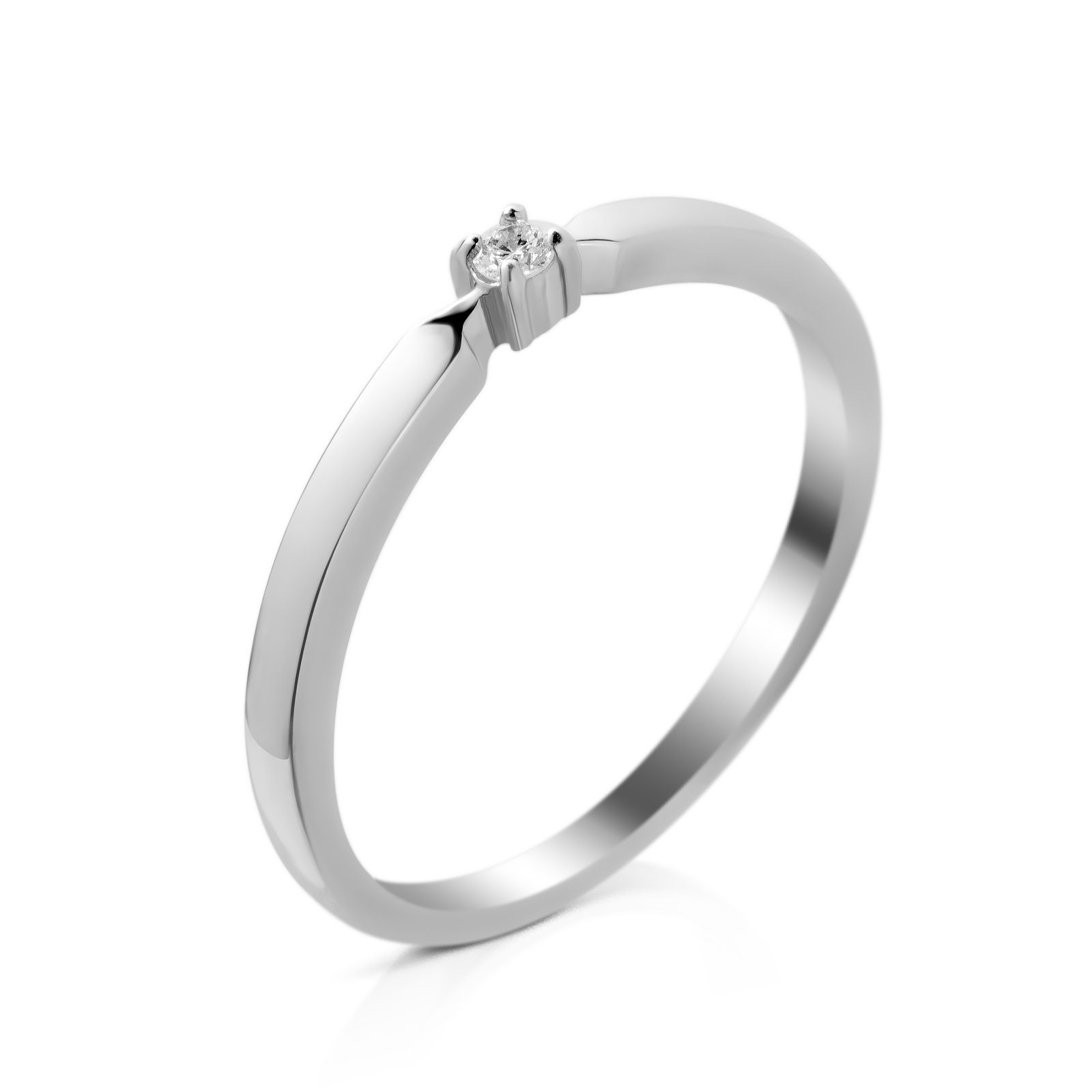 

Серебряное кольцо с бриллиантом 20B-10 мод-4653 р-17.5