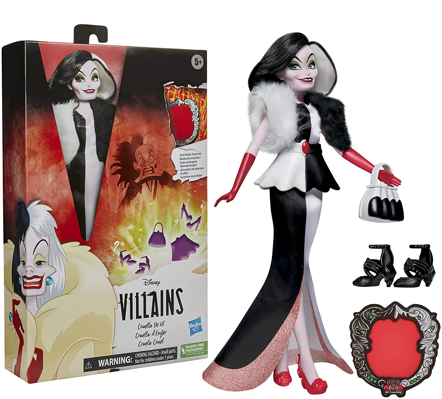 

Кукла Круэлла Де Виль 28 см Disney Villains Cruella De Vil Hasbro F4563