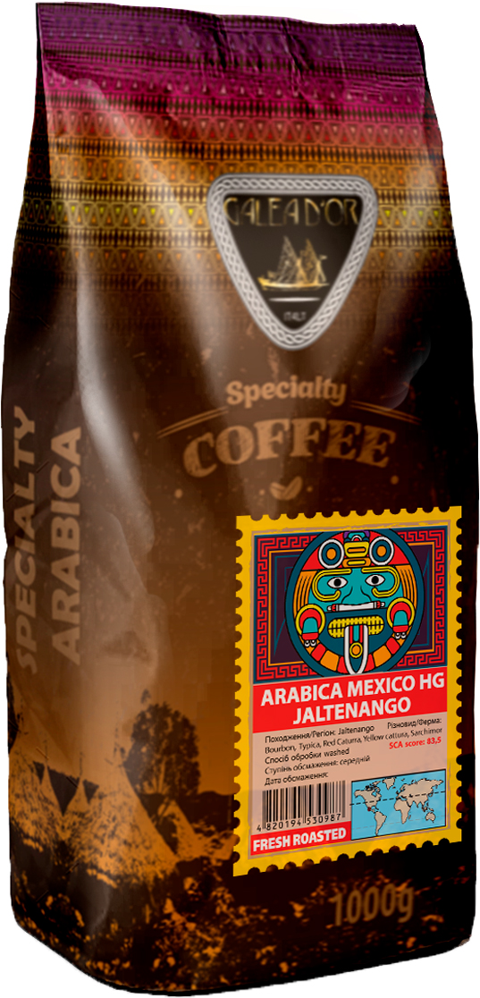 Акція на Кофе в зернах Galeador Арабика Mexico Hg Jaltenango 1 кг (4820194530987) від Rozetka UA