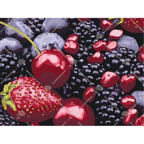 

Картина по номерам / анти-стресс раскраска "Натюрморт. Вкус лета"
