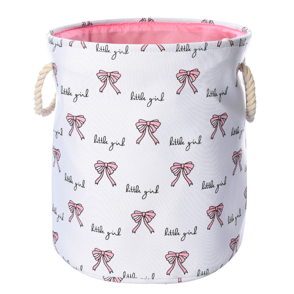 

Корзина для игрушек MR 0613, бантик, 2 ручки 40 см