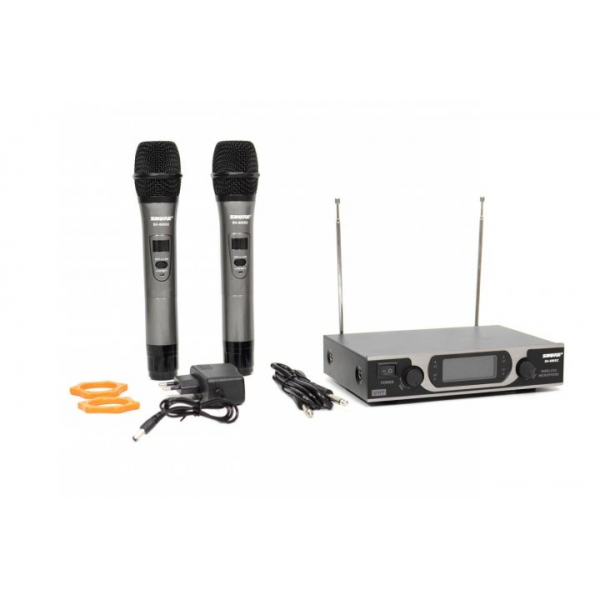 

Радиосистема Shure SH-600G2 база с LCD дисплеем и 2 вокальные радиомикрофона