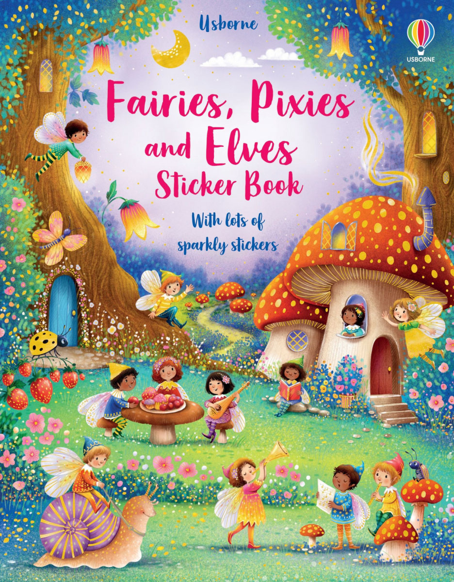 

Детская книга с наклейками Usborne Усборн Fairies, Pixies and Elves Sticker Book английский язык (9781474989794)