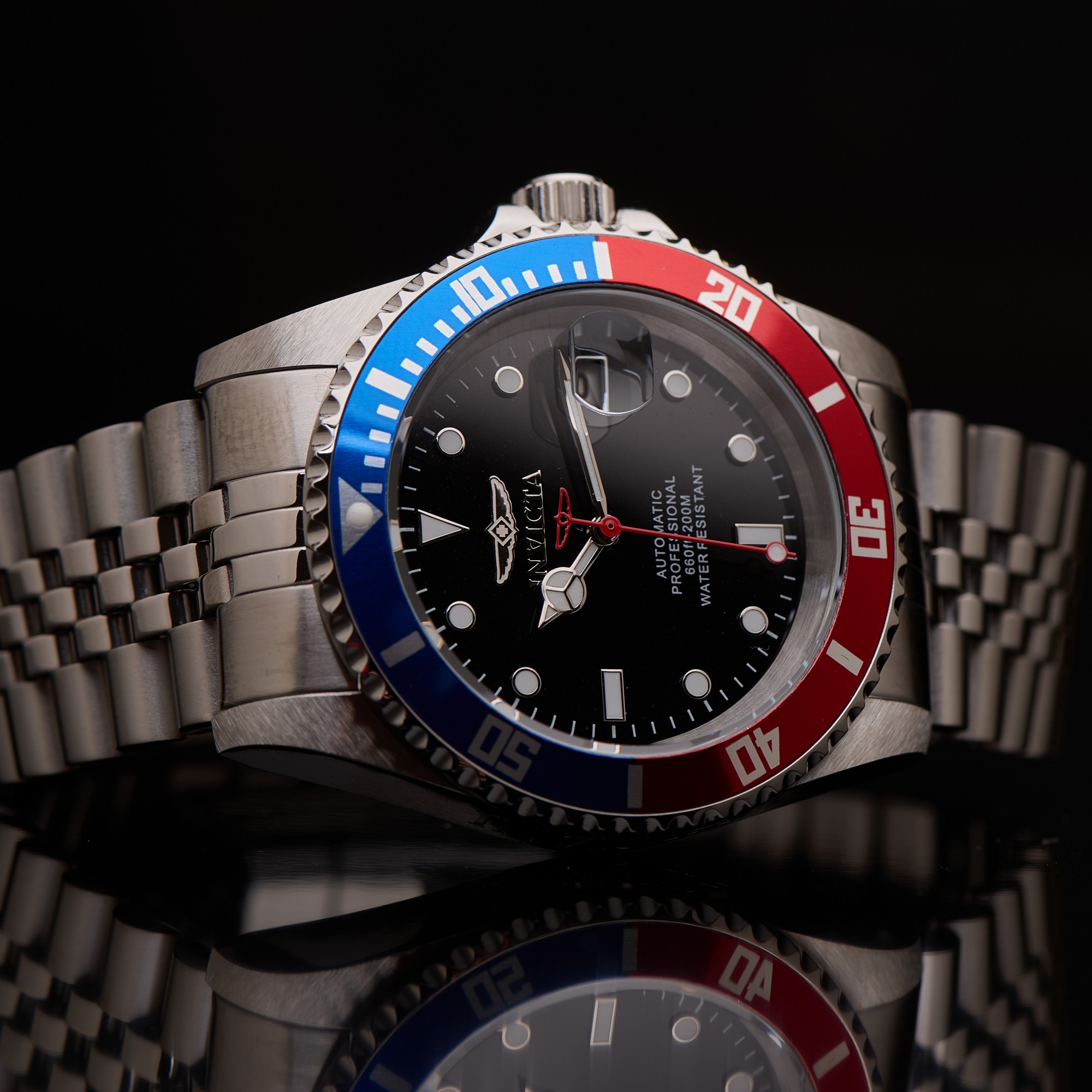 

Американские мужские наручные часы Invicta (Инвикта) Pro Diver 42мм пепси 29176