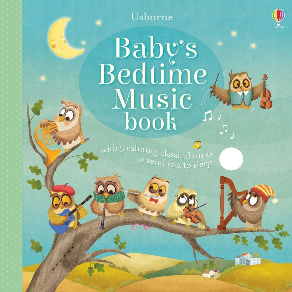 

Книга со звуковыми эффектами Usborne Усборн Baby’s Bedtime Music Book английский язык (9781474921206)