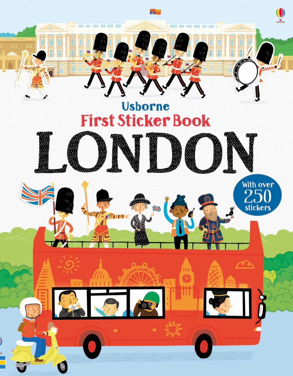 

Книга с наклейками Usborne Усборн First Sticker Book London 250 наклеек английский язык (9781474933438)