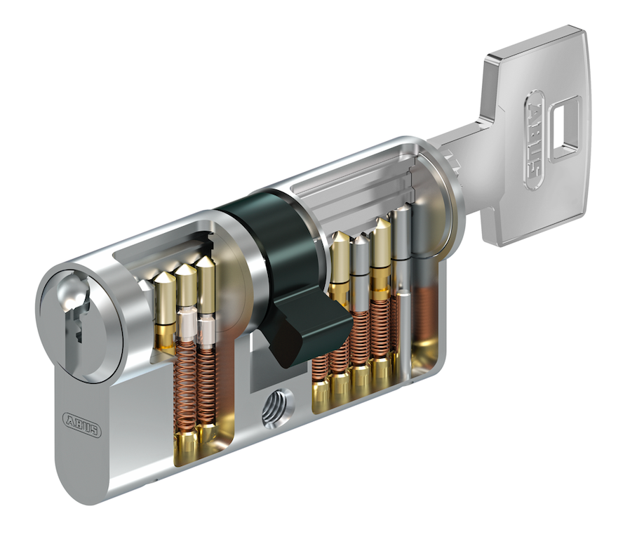 

Дверний циліндр ABUS S60P, ключ-ключ, 100 (40х60), 3 ключі, колір - нікель