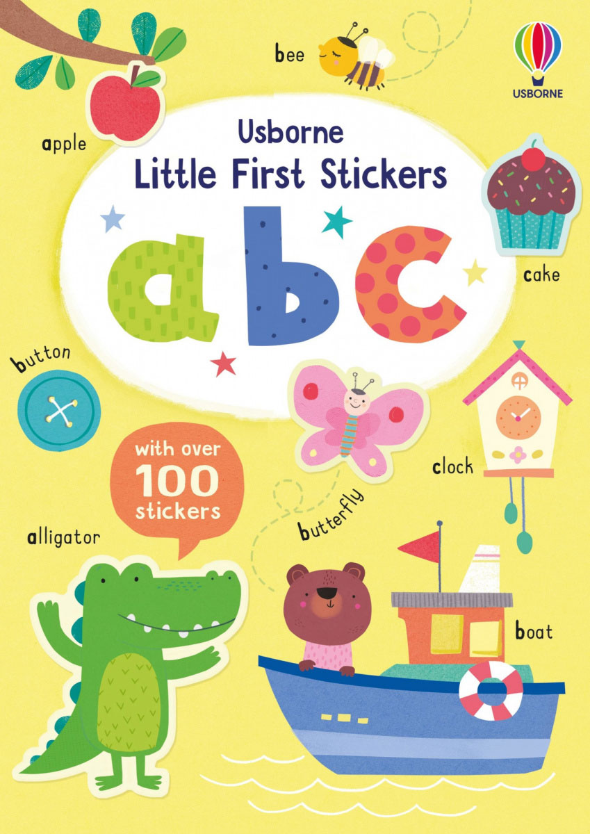 

Книга с наклейками Usborne Усборн Little First Stickers ABC, англ. язык (9781474986564)