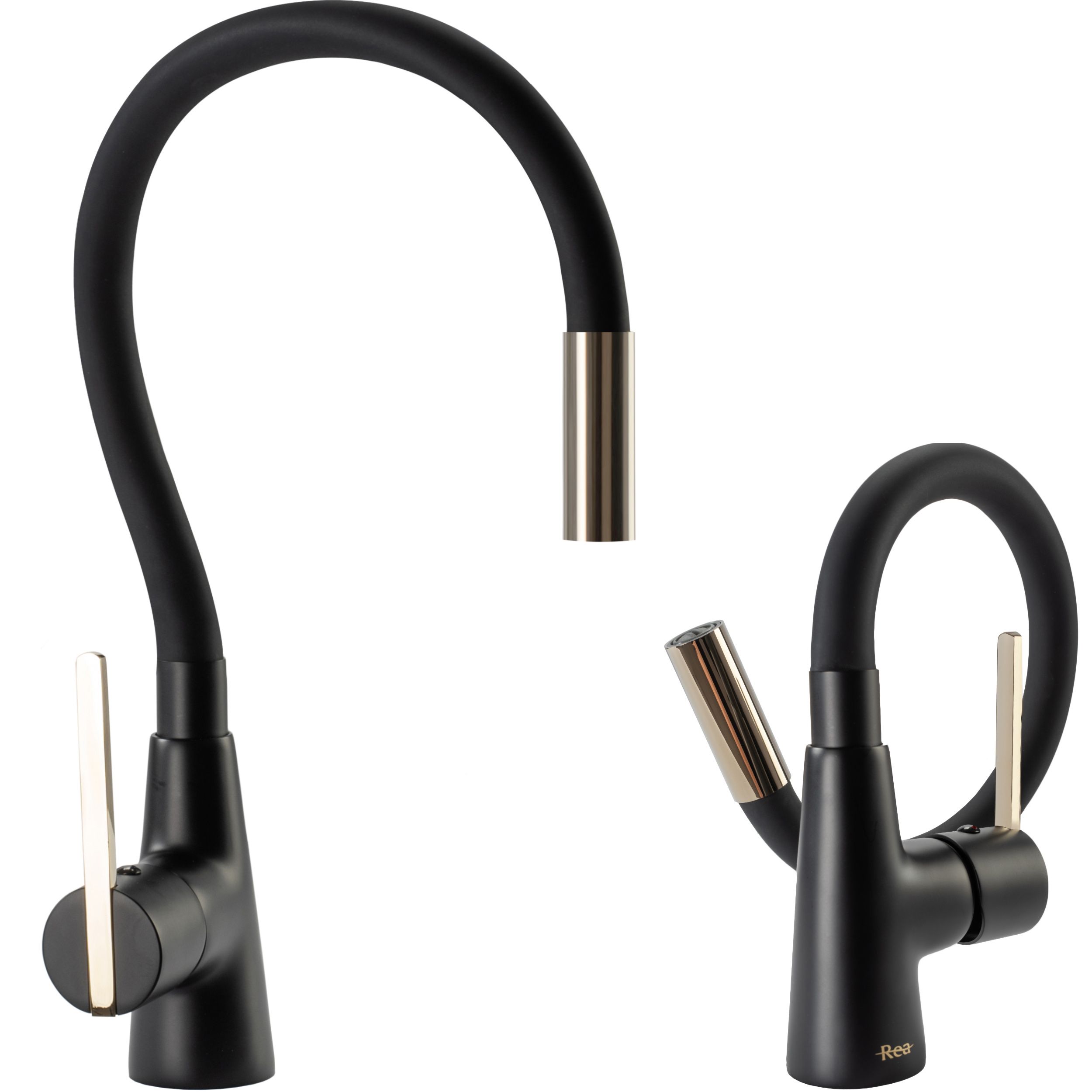 

Змішувач для кухні Rea Icon black l.gold (REA-B5682)