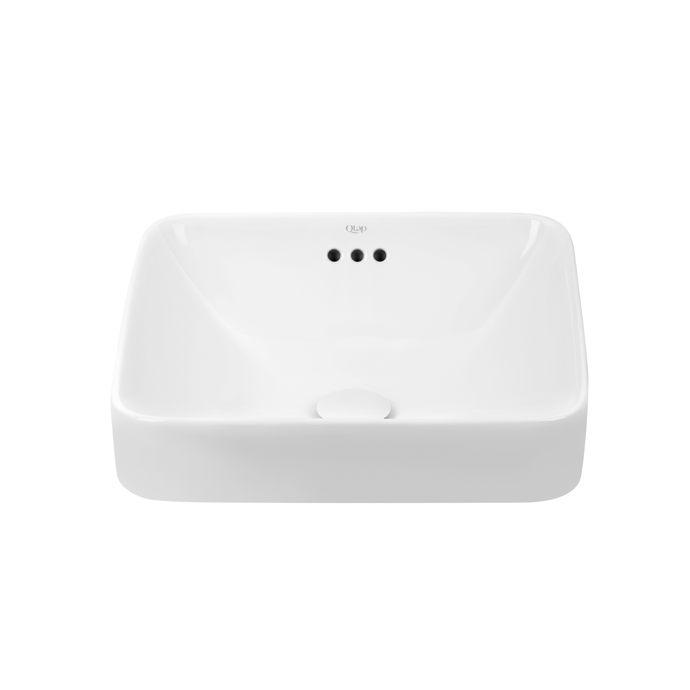 

Раковина QTAP Jay QT0711K424W с донным клапаном