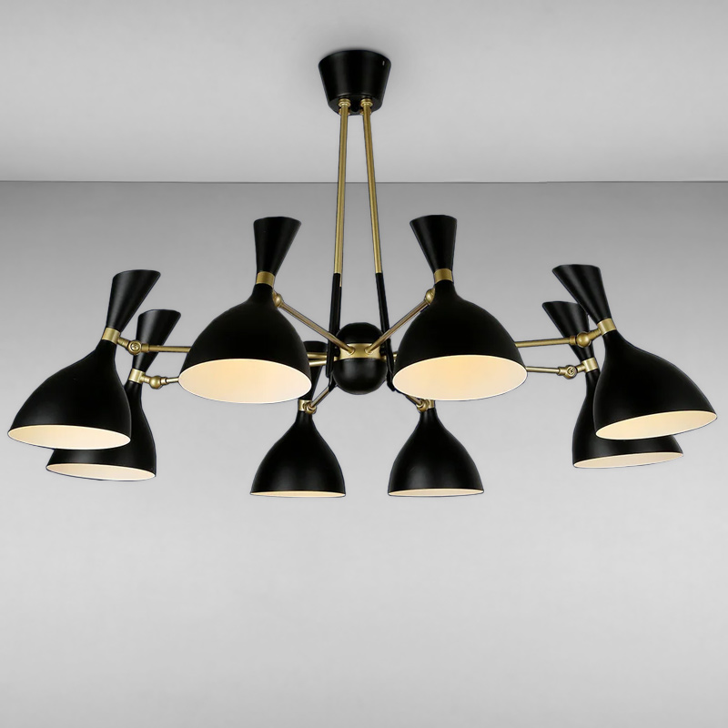 

Люстра Light House LS-13105-8 BK черная