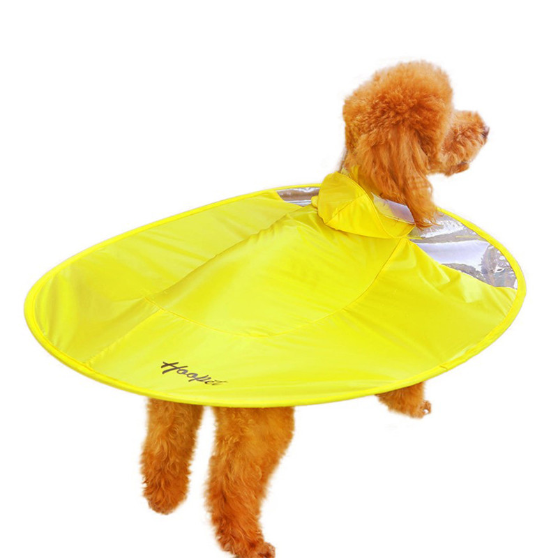 

Куртка плащевка для животных Hoopet HY-1555 Yellow L дождевик для собак (F_5295-17601)