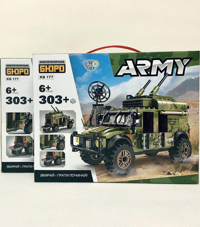 

Конструктор "Военная машина". 303 детали. Limo Toy