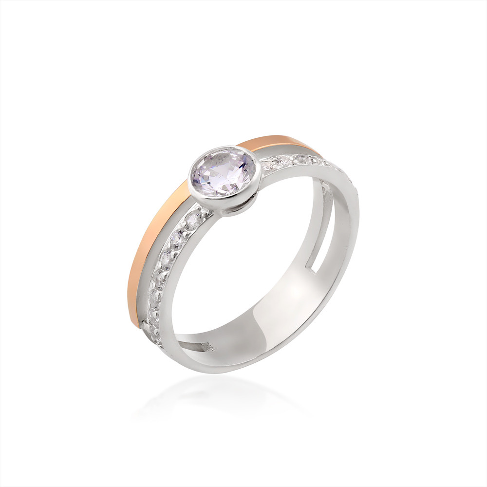 

Кольцо из серебра с фианитами Юрьев арт.495 к 16.5