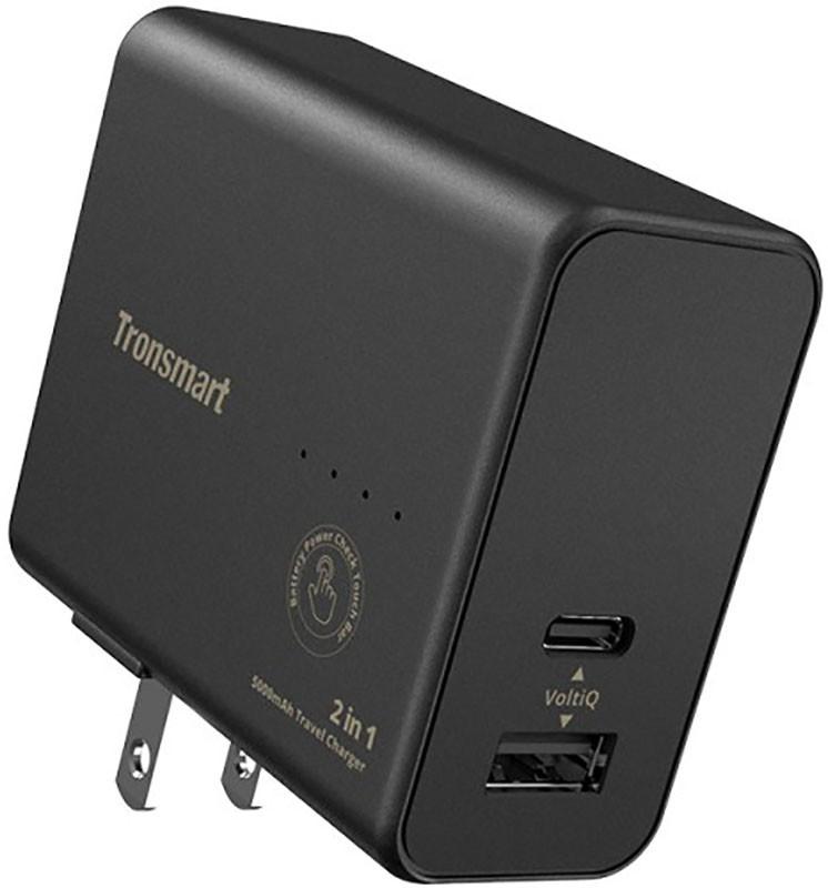 

Портативная батарея Tronsmart WPB01 2 in 1 Portable Travel Charger With 5000mAh Power Bank Black