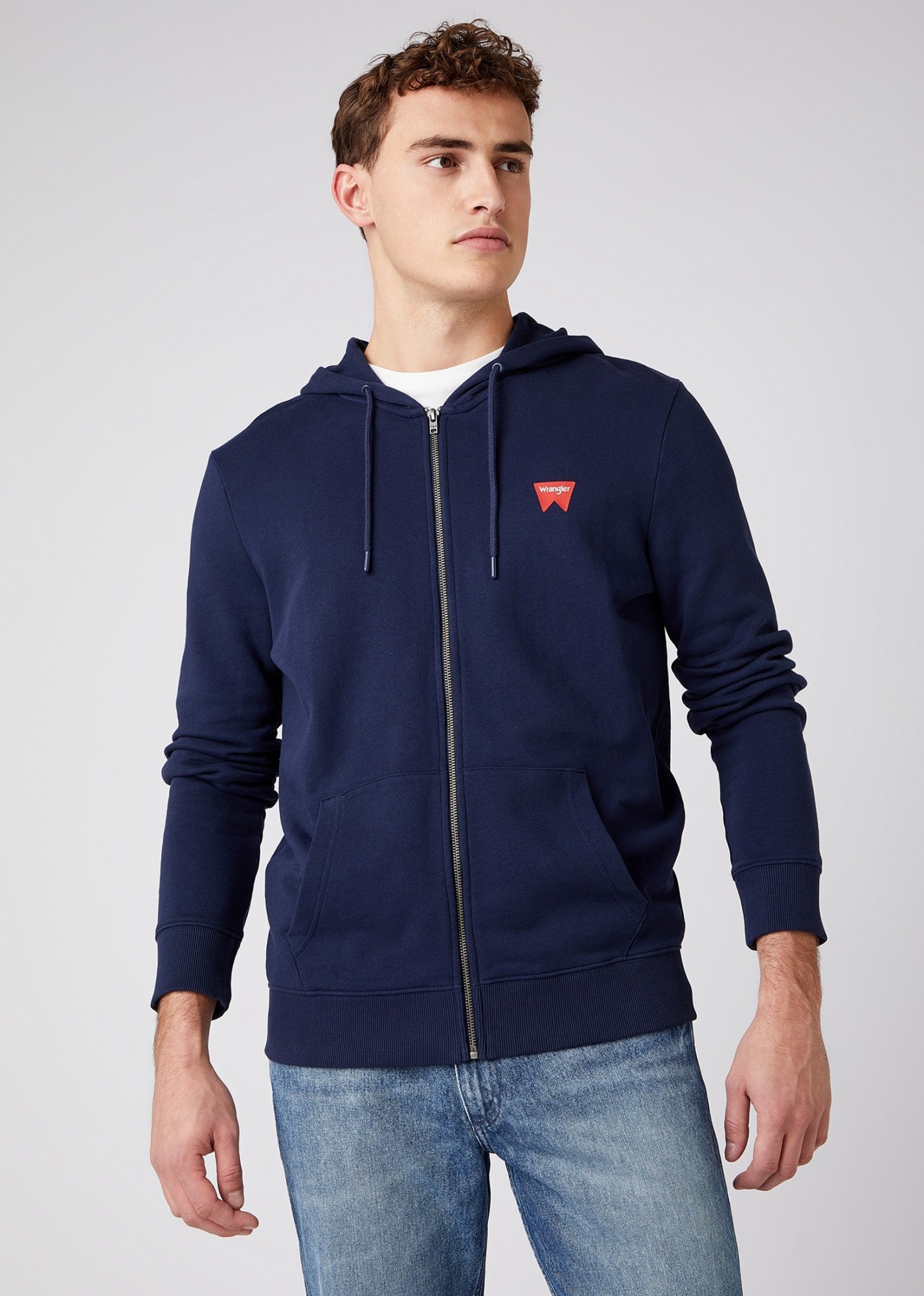 

Толстовка Wrangler Sign Off Zipthru Regular Fit Синий XXL-00
