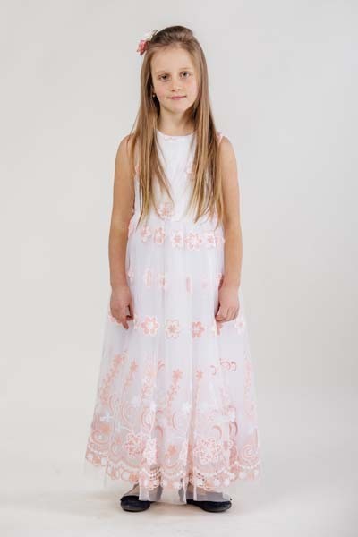 

Платье Piccolo L Ромашка 146 Белое с персиковым 180954