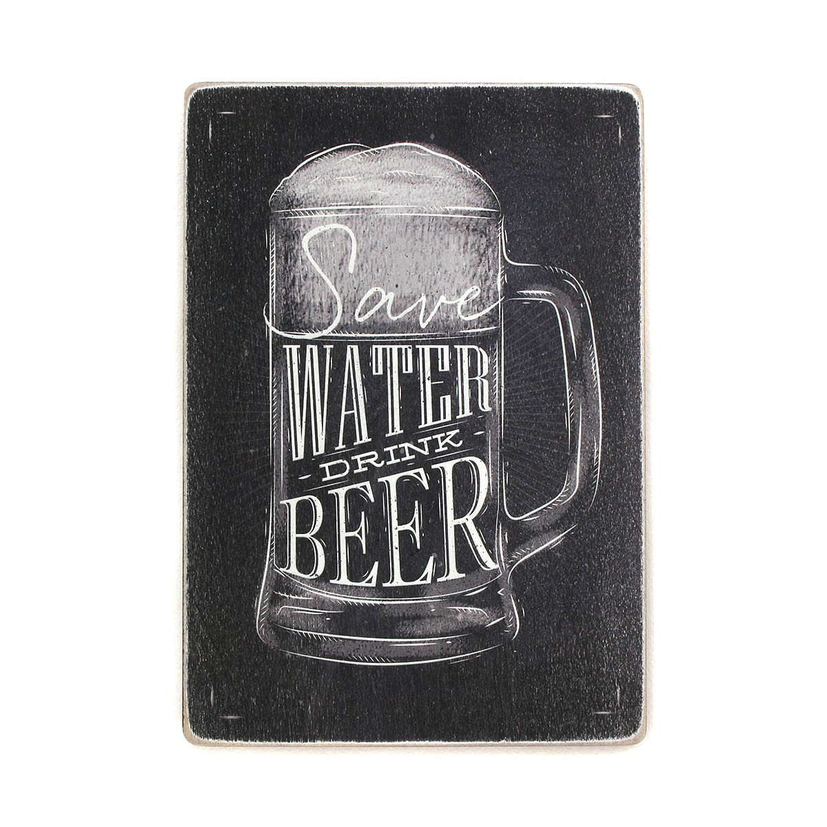 

Деревянный постер Wood Posters "Save water, drink beer" (A1 формат, фанера)