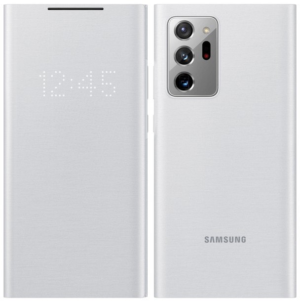 

Смарт чехол книжка Smart LED View Cover Samsung Galaxy Note 20 Ultra 5G EF-NN985 White Silver