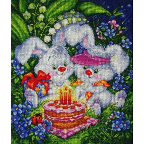 

Набір для вишивання хрестиком ЛанСвіт Радість на двох! (Д-005)