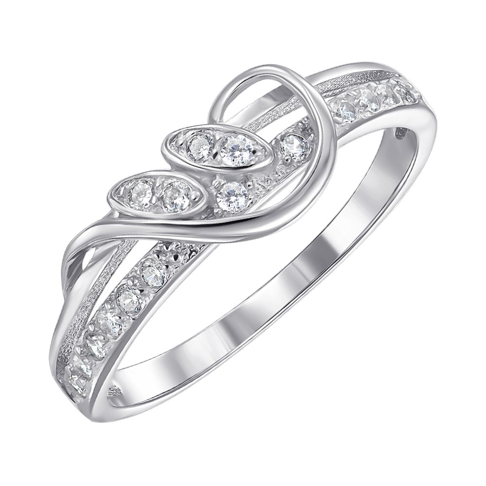 

Серебряное кольцо с фианитами 000151949 16 размера