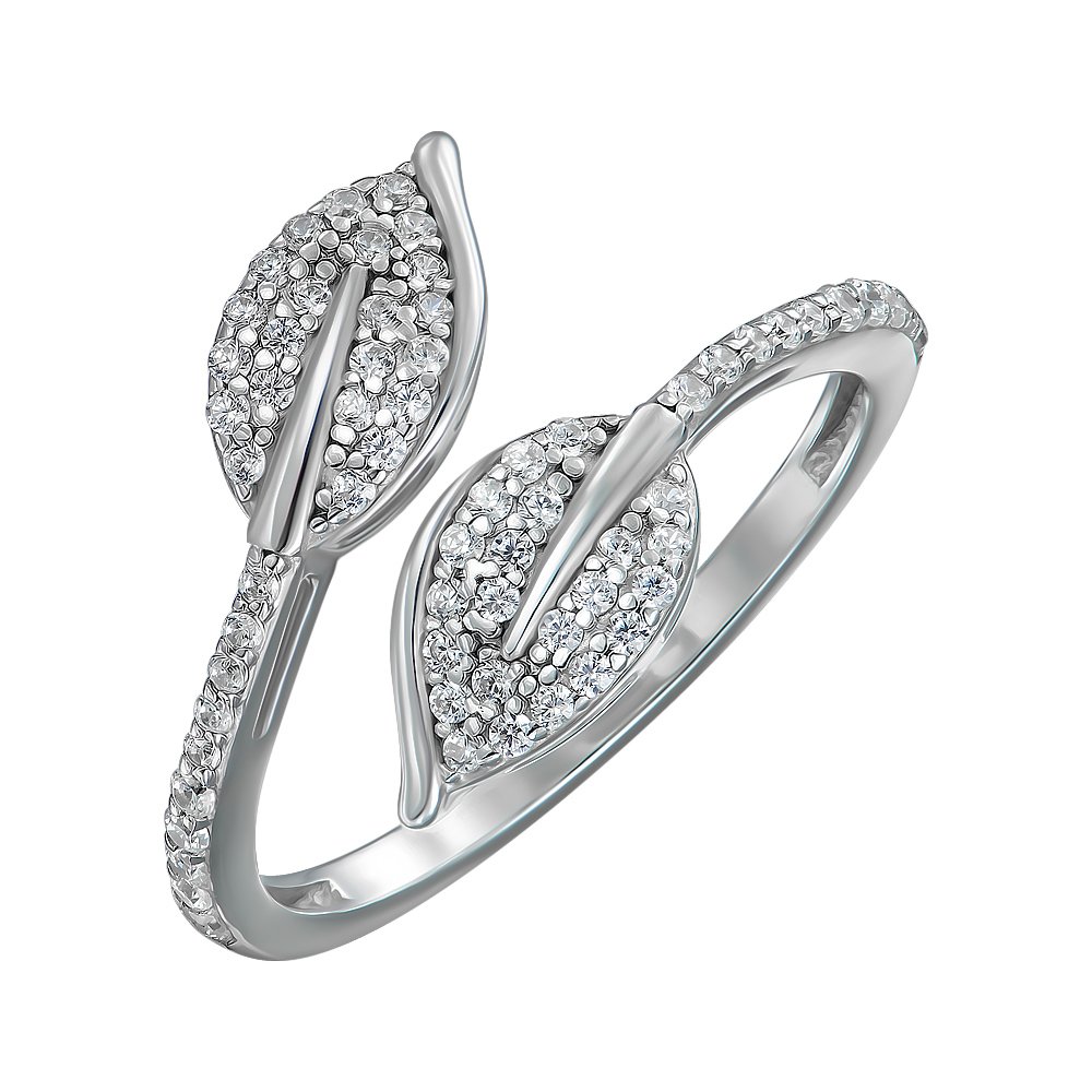

Серебряное кольцо с фианитами 000150802 16 размера