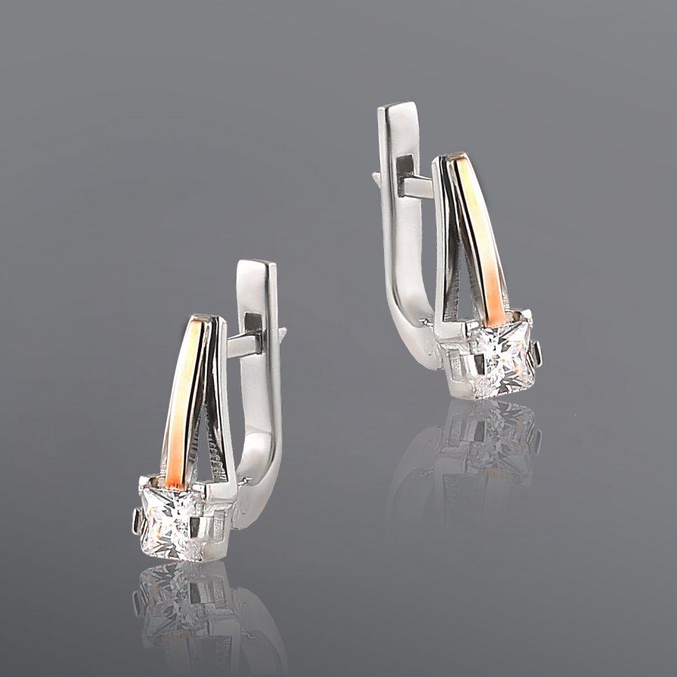 

Серьги из серебра и золота Юрьев 272 с